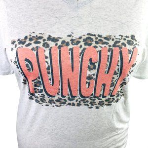 Women's "Punchy" Cowgirl Western T-Shirt Tri-Blend V-Neck XXL